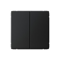 GAL001017 - ARTGALLERY 2-клавишный ВЫКЛЮЧАТЕЛЬ КНОПОЧНЫЙ, сх.2, 10А, механизм, КАРБОН, Systeme Electric