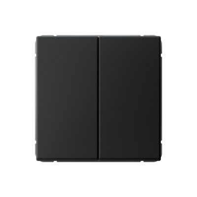 GAL001017 - ARTGALLERY 2-клавишный ВЫКЛЮЧАТЕЛЬ КНОПОЧНЫЙ, сх.2, 10А, механизм, КАРБОН, Systeme Electric