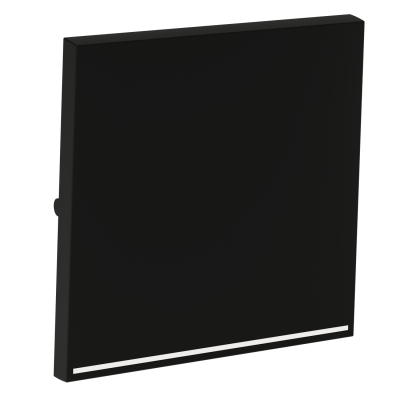 Клавиша для выключателя/переключателя одноклавишного с подсветкой, S70 (черный матовый), VLS000208