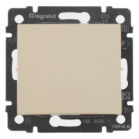 774311 - Выключатель кнопочный одноклавишный - Legrand Valena - 10А 250В схема 1P безвинтовые зажимы - слонов, Legrand