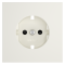 Накладка для розетки с заземлением и защитными шторками, S70 (хлопок), VLS000713