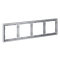 Рамка пластиковая VOLTUM S70 на 4 поста, (серый), VLS100416