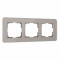 Werkel W0032417/ Рамка на 3 поста Elite (дымчатый, стекло), a057876