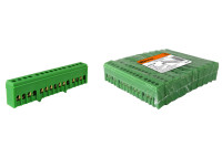 Шина "N" нулевая в изоляторе на DIN-рейку 6x9мм 15 групп TDM Electric, SQ0801-0084