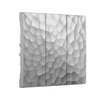 Werkel W1239006/ Набор клавиш для выключателя трехклавишного (hammer серебряный), a052089