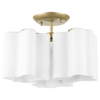 Lightstar 802033 (NUBI-X3A) Люстра NUBI 3х40W E27 ШАМПАНЬ/БЕЛЫЙ (в комплекте)