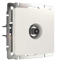 Werkel W1183013/ ТВ-розетка оконечная (перламутровый рифленый), a051171