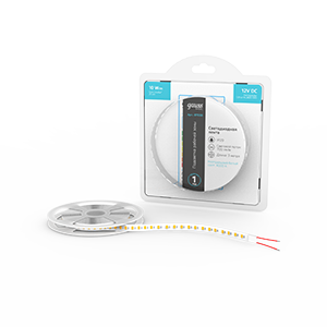 Gauss Лента Basic 12V 10W/m 700lm/m 4000K IP20 LED 3m 1/100, BT038