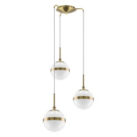 Lightstar 813131 (MD1803A-3EB) Люстра GLOBO 3х40W  E14 electroplating bronze/white (в комплекте)