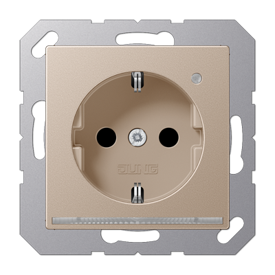SCHUKO-розетка с LED подсветкой, A1520-OCHLNW