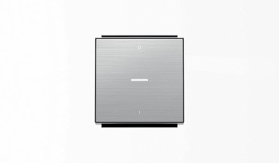 8501.4 AI - Клавиша для 1-клавишных выключателей/переключателей/кнопок с символом I/O и линзой подсветки, серия SKY, цвет нержавеющая сталь - 2CLA850140A1401