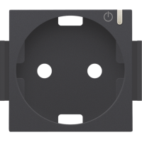 Niko Home Control Антрацит Накладка розетки Zigbee, 122-66930