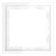 Рамка пластиковая VOLTUM S70 на 1 пост, (белый глянцевый), VLS100101