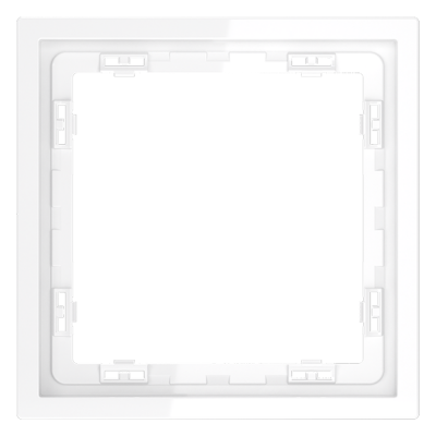 Рамка пластиковая VOLTUM S70 на 1 пост, (белый глянцевый), VLS100101