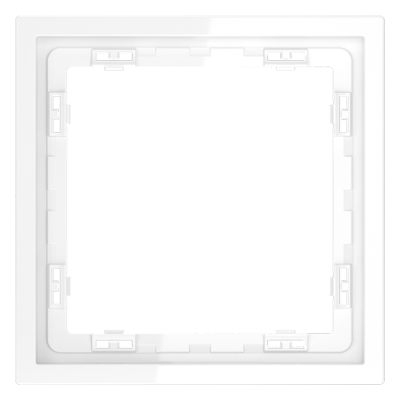 Рамка пластиковая VOLTUM S70 на 1 пост, (белый глянцевый), VLS100101