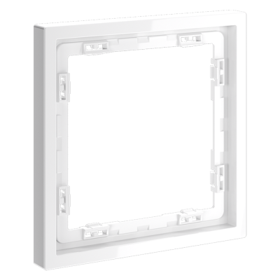 Рамка пластиковая VOLTUM S70 на 1 пост, (белый глянцевый), VLS100101