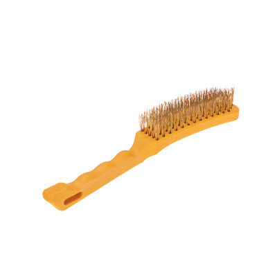 Щетка по металлу с пластиковой ручкой, 5 рядов, 260мм KRANZ, KR-91-1256