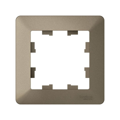 ATN220501 - ATLASDESIGN AIR 1-постовая РАМКА, ШАМПАНЬ/дымчатый черный, Systeme Electric