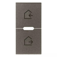 Vimar Две  клавиши 1 модуль,  символы сценария, Metal, 19755.6.M