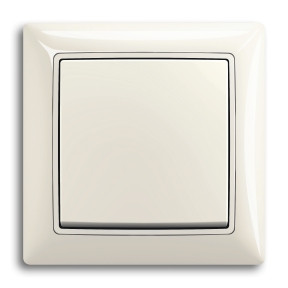ABB Выключатель 1-клавишный, цвет - chalet-белый, серия Basic55