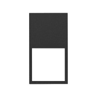 Simon 10002620-238 Рамка вертикальная на 2 поста/2 модуля цвета черный матовый S100