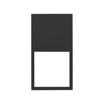 Simon 10002620-238 Рамка вертикальная на 2 поста/2 модуля цвета черный матовый S100