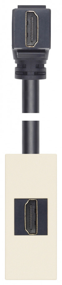 Vimar Розетка HDMI с кабелем под 90° конопляная, 30346.HC