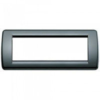Vimar Накладка для 6 модулей RONDO пластик черный, 16766.16 Vimar Накладка для 6 модулей RONDO пластик черный, 16766.16