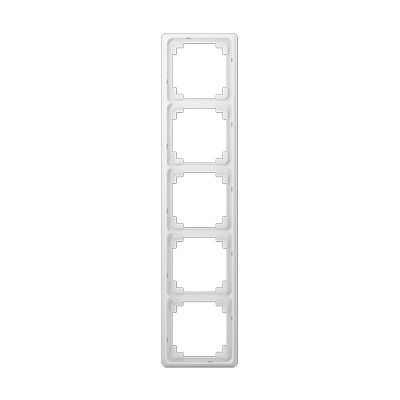 Рамка для вертикальной и горизонтальной установки, 5-кратная, белая, CDP585WW