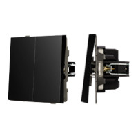 054059 - Механизм выключателя двухклавишный непроходной SWT-TENDO-MK02-PL-BK (230V, 10A) (Arlight, -)