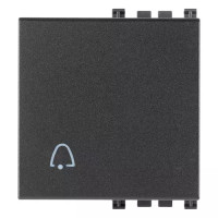 Vimar Клавиша на 2 модуля с симв "звонок", серая, 19022.C Vimar Клавиша на 2 модуля с симв "звонок", серая, 19022.C