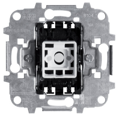 8104 - Механизм 1-клавишной кнопки с нормально-открытым контактом, 10А/250В - 2CLA810400A1001