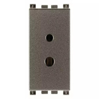 Vimar Розетка 2P 6A 24V поляризованная, Metal, 19331.M