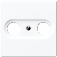 Крышка для TV-FM-розеток, фиксация винтом; дюропласт; белый; A500, A561PLTVWW