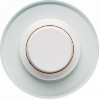 Berker Светорегулятор поворотный, глянцевый белый, серия Glas