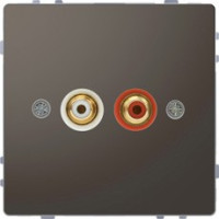 D-Life Аудиорозетка "тюльпан", антрацит