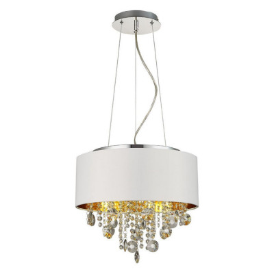 ST LUCE SL1350.503.04 Светильник подвесной ST-Luce Хром/Белый, Золотистый, Прозрачный E14 4*40W