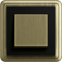 Gira Выключатель 1-клавишный, Бронза-Черный, серия Classix