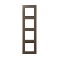 AC584MO - Рамка для вертикальной и горизонтальной установки, 4 поста; дюропласт; мокко; A CREATION, Jung