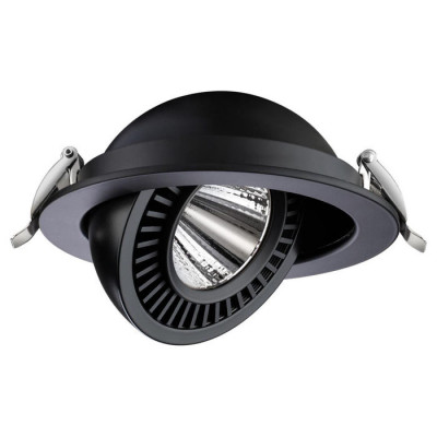 Novotech 358818 SPOT NT21 210 черный Светильник встраиваемый светодиодный IP20 LED 18W 1600Лм 4000K 220V GESSO