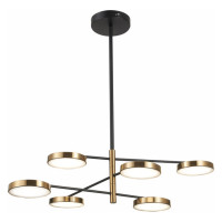 ST LUCE SL1605.413.06 Светильник подвесной ST-Luce Черный/Латунь, Белый LED 6*7,5W 3000K