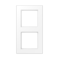 Рамка 2 поста; серия A550; термопласт; белый матовый, A5582BFWWM