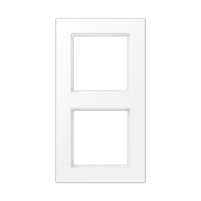 Рамка 2 поста; серия A550; термопласт; белый матовый, A5582BFWWM