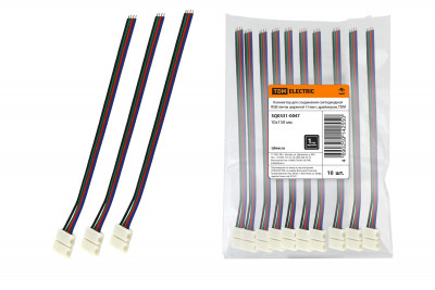 Коннектор для соединения светодиодной RGB ленты шириной 10 мм с драйвером, TDM Electric, SQ0331-0047