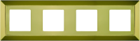 FD01254OB Fede Barcelona Рамка 4-ная, Bright Gold