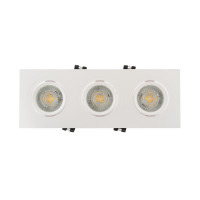 Denkirs DK3023-WH Встраиваемый светильник, IP 20, 10 Вт, GU5.3, LED, белый, пластик