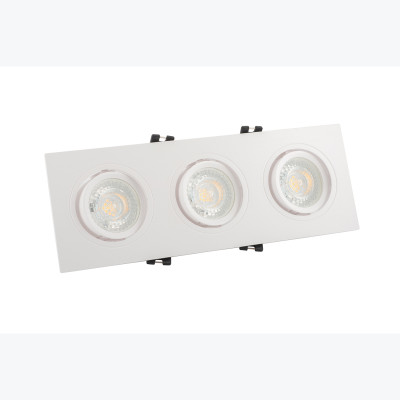 Denkirs DK3023-WH Встраиваемый светильник, IP 20, 10 Вт, GU5.3, LED, белый, пластик