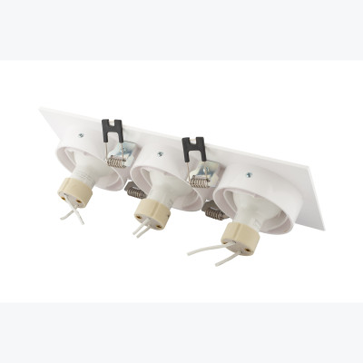 Denkirs DK3023-WH Встраиваемый светильник, IP 20, 10 Вт, GU5.3, LED, белый, пластик