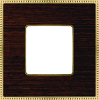 FD01451WOB Fede Belle Epoque Wood Рамка 1-ная, Wenge-Bright Gold