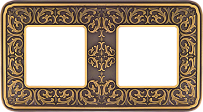 FD01372PB Fede Emporio Рамка 2-ная, Bright Patina